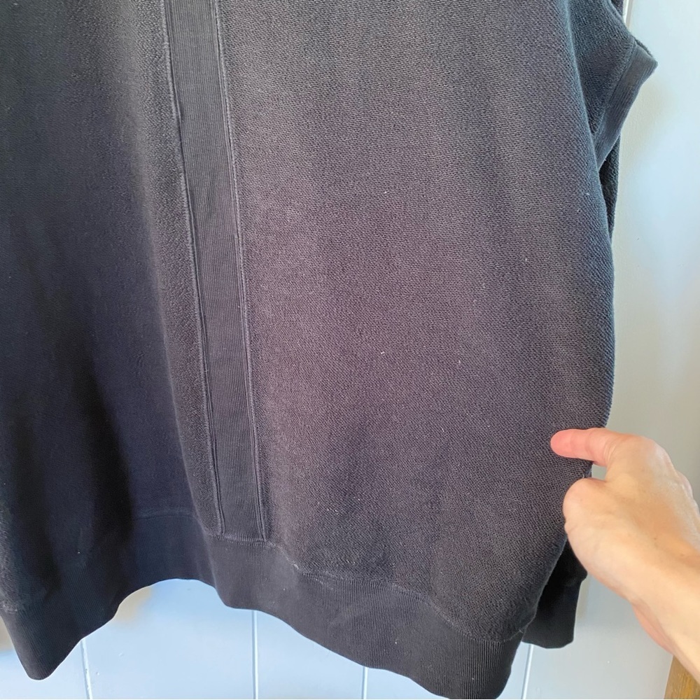 Ovadia & Sons Black Sweatshirt Logo Patch Terry Crewneck Sweater New York - Picture 9 of 14